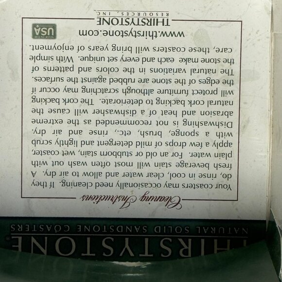 Thirstystone Natural Solid Sandstone Coasters Set Of 4 Chickens Design - Picture 13 of 14